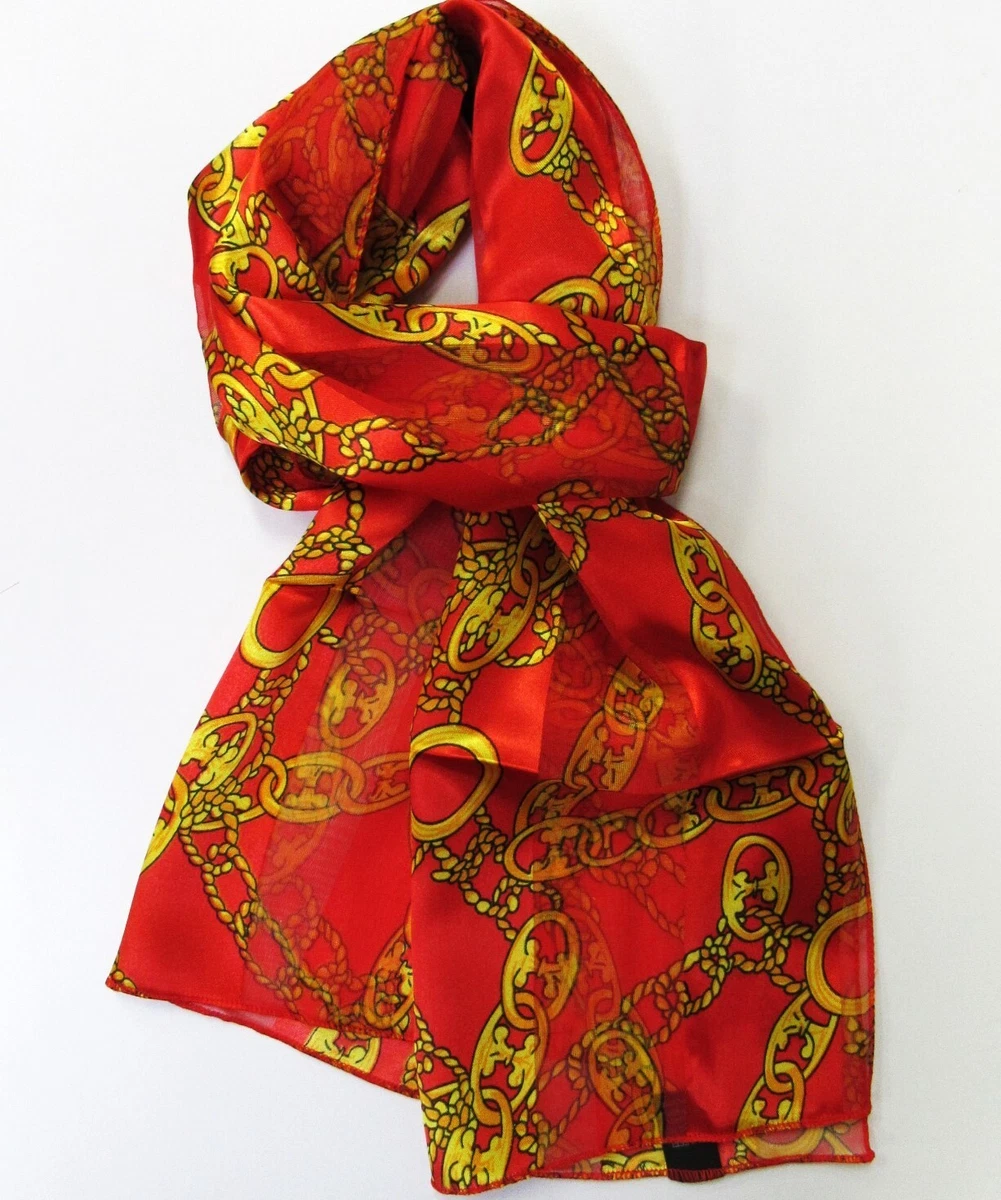 chain pattern scarf