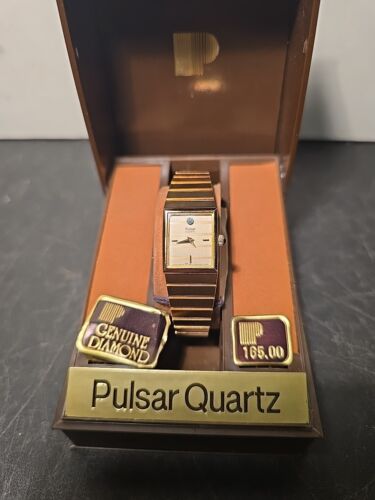 Orologio donna vintage Pulsar T-B16 quarzo diamanti originali con cassa - Foto 2 di 8