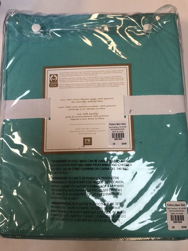 Pottery Barn Teen PB Teen Blackout Curtains Pool Blue 63” Long 42” Wide - Picture 2 of 3