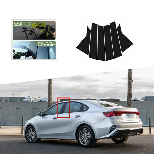 New Pillar Posts Door Window Trim Cover Decorative Fit For KIA K3 2019-2023 - Picture 1 of 6