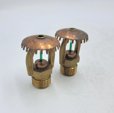 2PC Lot Tyco TY5131 Upright Sprinkler Heads 3mm 3/4" 11.2K NPT 200F Degree