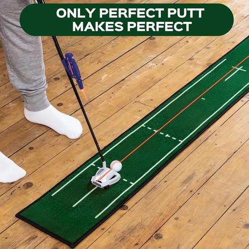 Indoor Golf Training Aid, Golf Putting Trainer for Perfect Alignment Tool, Red - Picture 4 of 7
