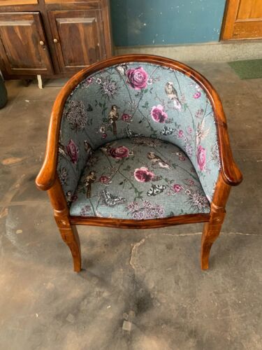 Indio Madera Maciza Silla Tradicional Tallado Sillón Para Comedor Muebles - Imagen 9 de 10