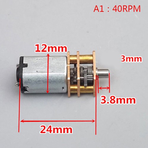Micro N20 Gear Motor Slow Speed Metal Gearbox Reducer Electric Motor DIY DE - Bild 9 von 14