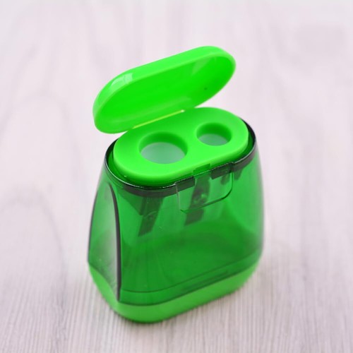 12 Pcs Plastic Manual Pencil Sharpeners Dual Holes Pencil Sharpeners Colored ... - Picture 3 of 7