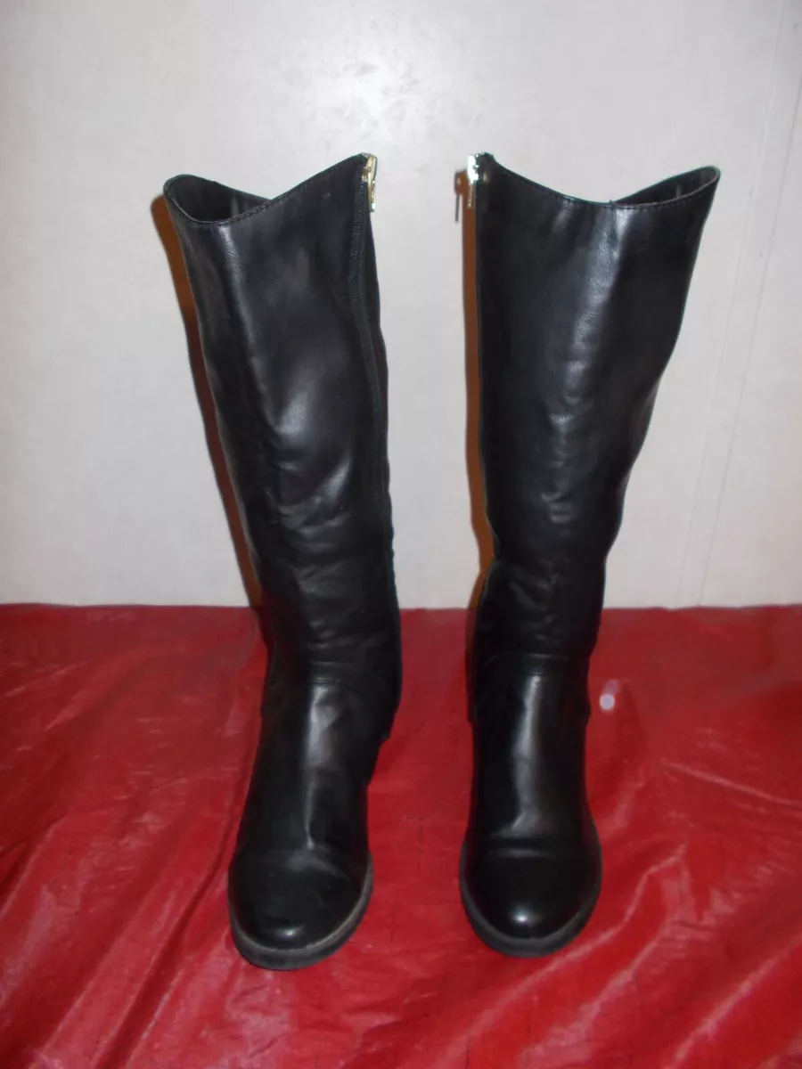 Black knee top high boots target