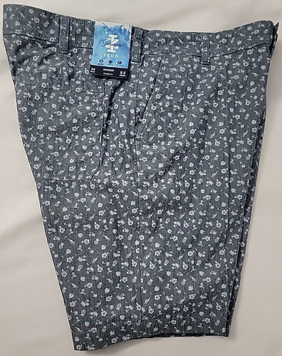 IZOD Saltwater Dockside Men’s Classic Fit Size 32 Blue Tropical Print Shorts - Picture 4 of 4