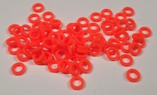 40 pr. JAG Hobbies Orange Silicone Tires for HO Scale Slot Cars - 2.2 Wide