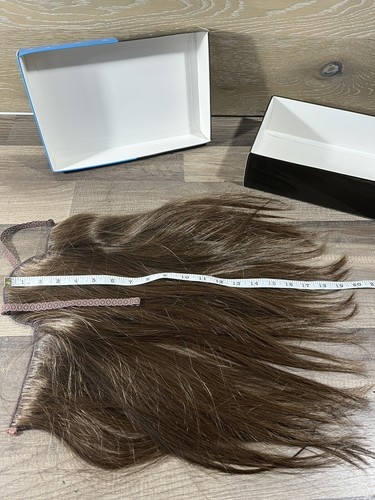 Parrucca Jessica Minn per estensione/aggiunta capelli mica marrone - Foto 4 di 5