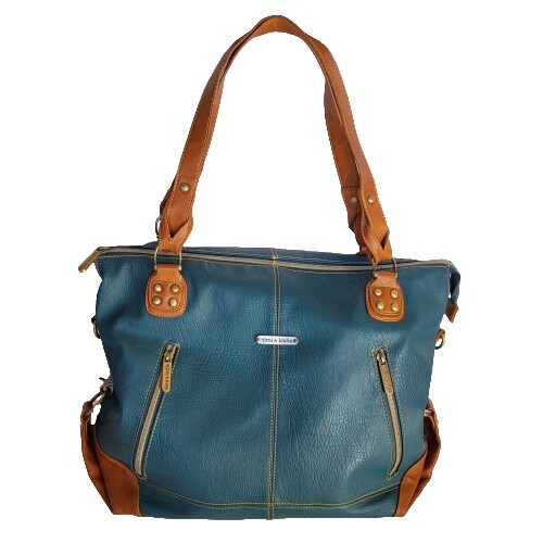 Timi & Leslie Designer Diaper Bag EUC Football Large  display picture 3