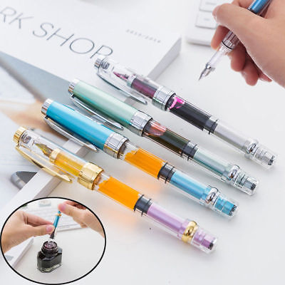 2017 Useful WING SUNG 3008 Transparent Clip Fountain Pen Fine Nib 0.5mm 6 Color 2017 Useful WING SUNG 3008 Transparent Clip Fountain Pen Fine Nib 0.5mm 6 Color