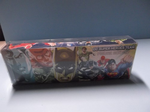 DC Super Heroes Team Figure 6 Piece set Great Cake Toppers "Package Issues" - Picture 7 of 9