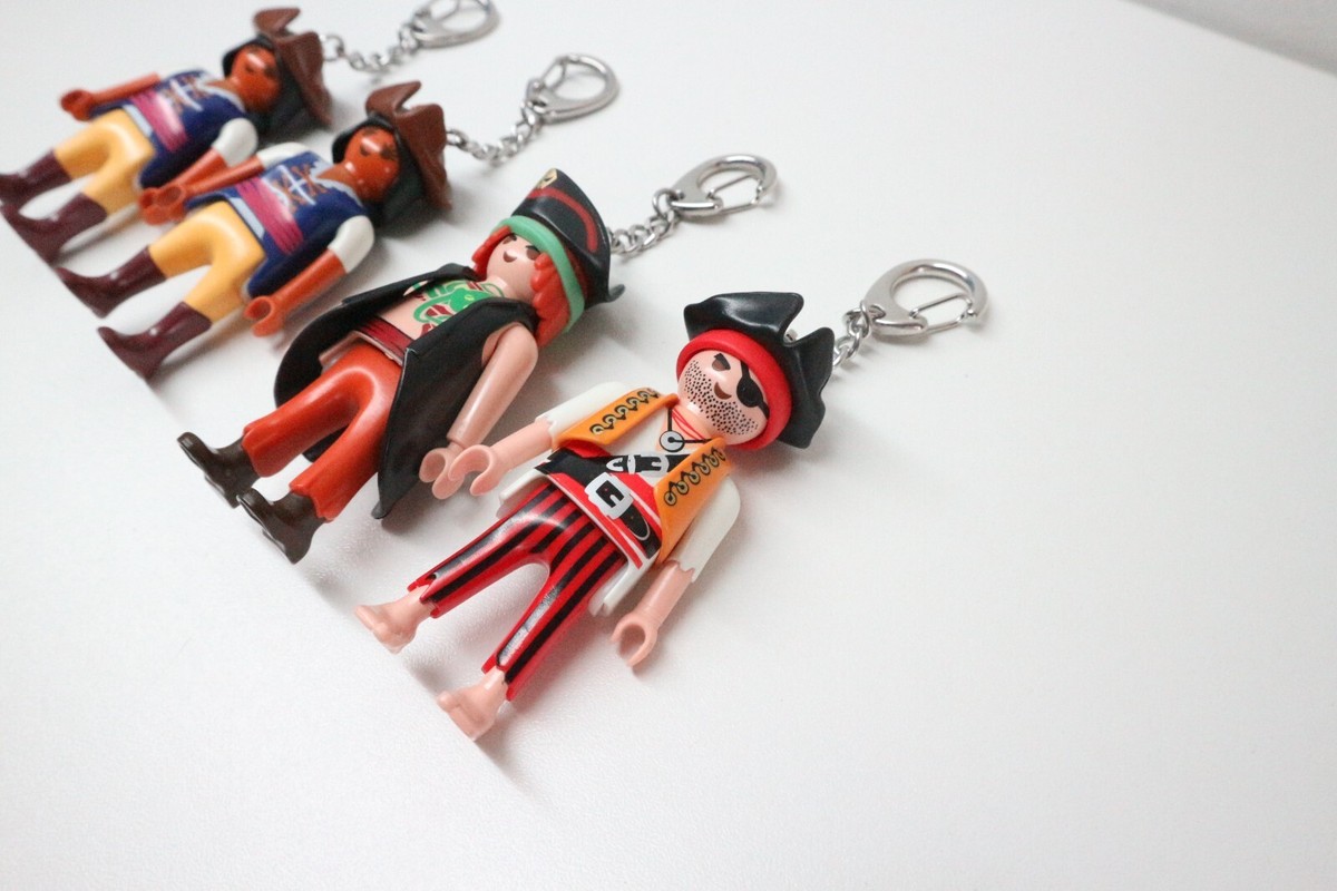playmobil keychain key ring x4 like pirate medieval french 3112