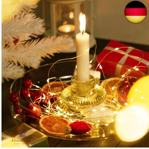 【16 Stück】 LED Lichterkette mit Batterie Klein, 2M 20LED Silberdraht Mini Lich - Bild 7 von 13