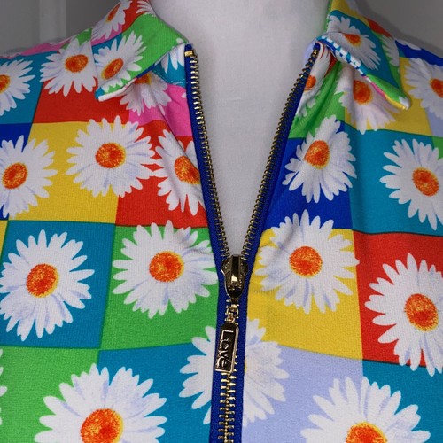 Ivy Lane Retro Daisy Print Sleeveless Dress Size PS Small  0005 - Picture 7 of 12