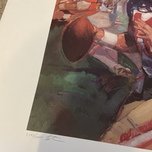 Joe Montana Signed 49ers Super Bowl XXIV Lithograph W/ Cleat - Picture 13 of 14