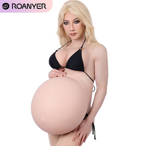 Roanyer Silicone Upgraded Inflatable Triplets Pregnant Fake Belly for Cosplay - Foto 8 di 17