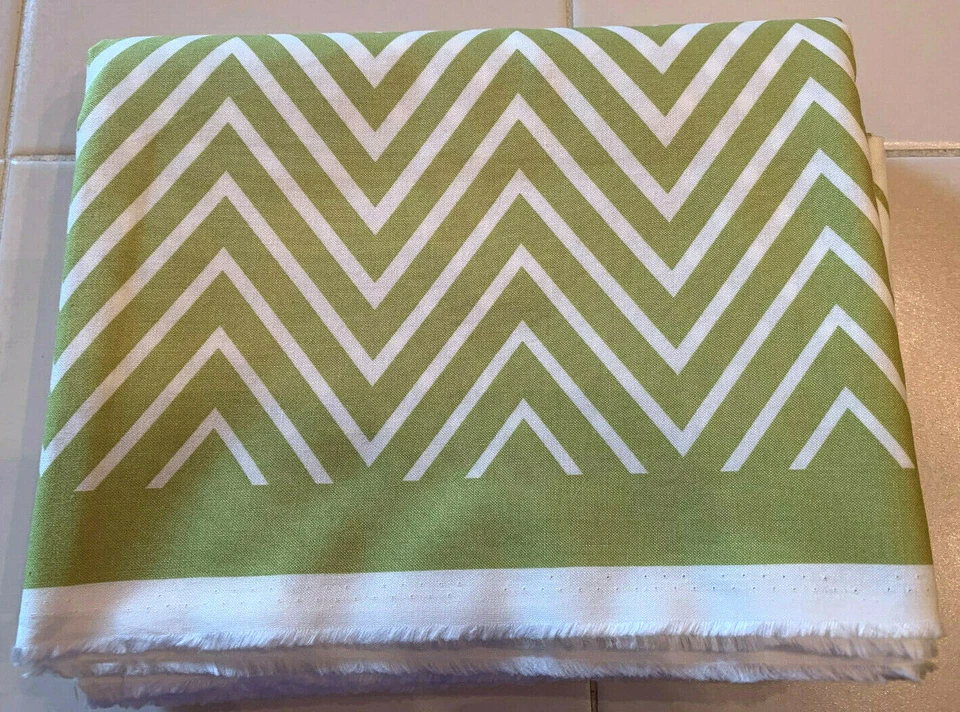 ZIG ZAG OMBRE LIME GREEN VANESSA CHRISTENSON V & CO MODA FABRICS #10813 4 YDS - Image 4 of 4