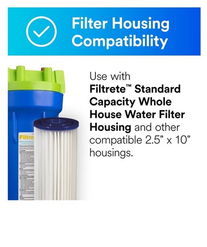 New Two Filtrete 3M Standard Whole House Water Filter Replacement Filtration - Picture 6 of 6