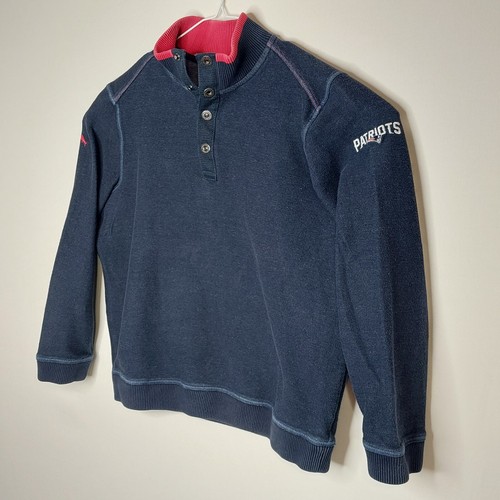 Tommy Bahama Sweater Mens Large Navy New England Patriots Football Pullover Knit - Bild 9 von 18