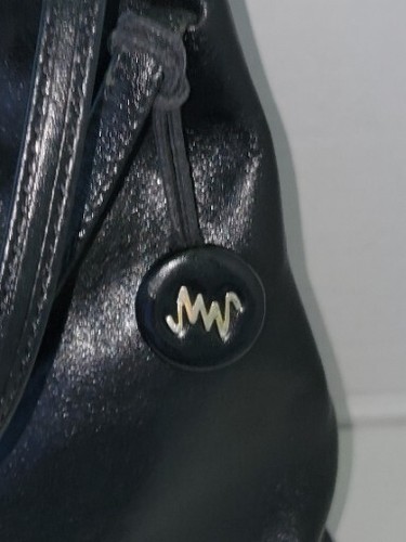 Black Polished Calf Leather Monsac Nordstrom Luxury Shoulder Bag Gorgeous! - Bild 5 von 11