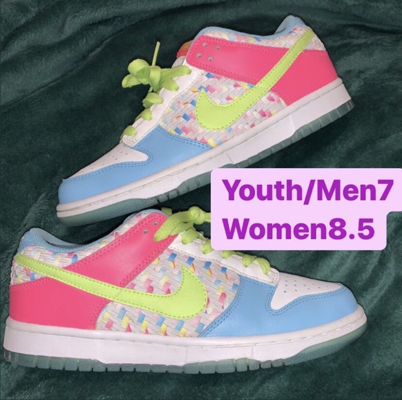 Nike Dunk Low Women s size 8.5 SE Easter basket Candy Pastel Wmns Ladies Pro SB eBay