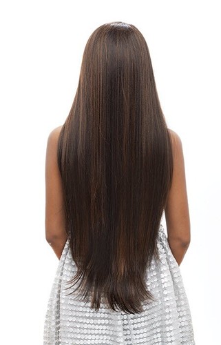 ELGANY - VANESSA LACE FRONT C-SIDE PART BRAZILIAN HAIR BLEND WIG LONG STRAIGHT - Picture 38 of 83
