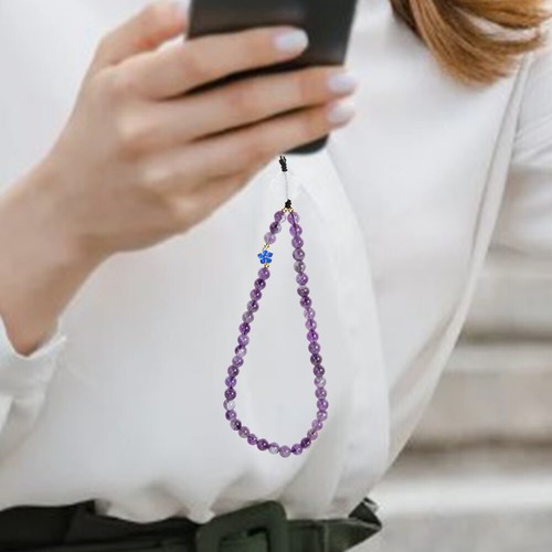 Pendente Di Ametista Le Signore Ciondoli Del Telefono Viccolo Cellulare - Zdjęcie 10 z 12