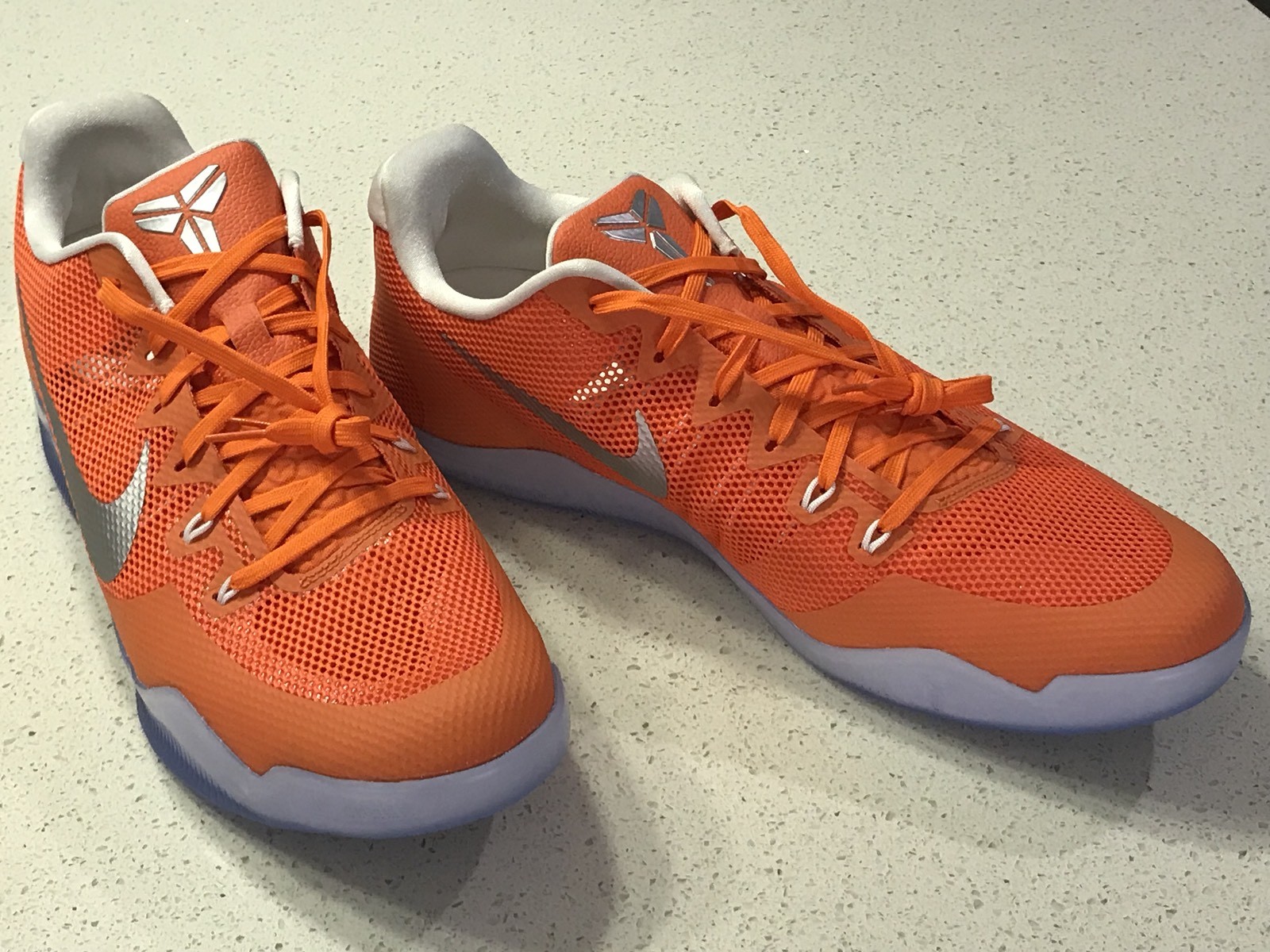 New Nike Kobe XI 11 TB Promo Orange Blaze Silver White 856485 883 Mens Size 18 New Nike Kobe XI 11 TB Promo Orange Blaze Silver White 856485 883 Mens Size 18