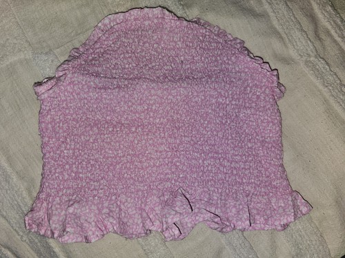 Supre Shirred ARYA Tube Top - Pink Floral Size 10 BNWOT