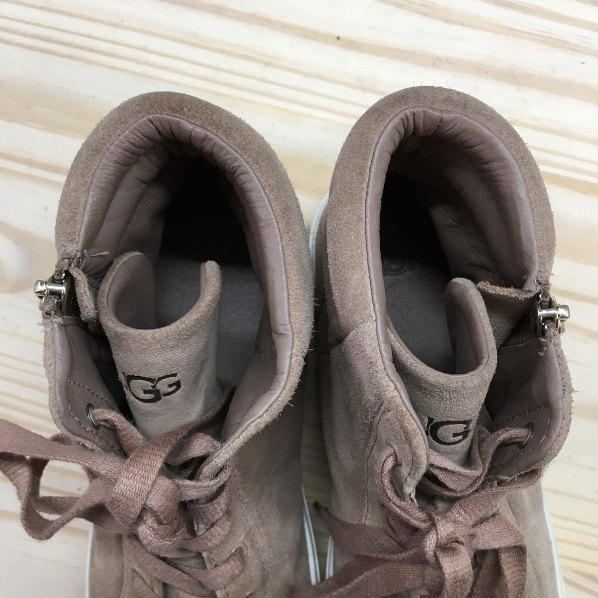 UGG Oli レザー ハイトップ スニーカー Mole Suede US6 UGG Women's OLLI Sneaker, mole Suede, 8.5 M US | eBay