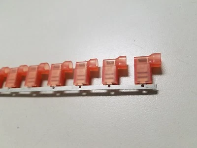 TYCO QUICK CONNECT Terminals .187 ULTRA FAST FLAG 2-520334-2 Strip of 50 pcs