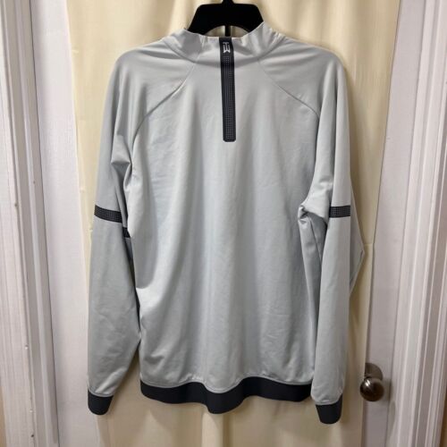Nike Tiger Woods 1/4 Cremallera Pullover Chaqueta Rendimiento Golf Chaqueta Gris Claro L - Imagen 2 de 8