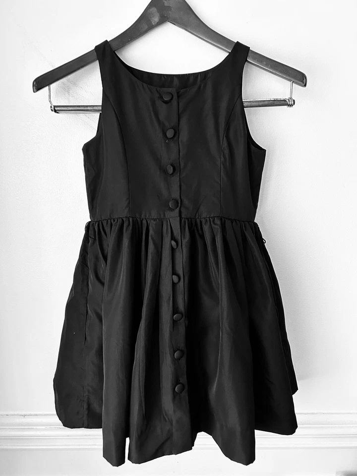 RALPH LAUREN  CHRISTMAS  Girls Black Tulle Lined Sleeveless Formal Party Dress 8 - Image 2 of 4