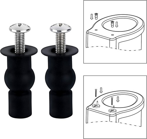 2Tlg WC Sitz Befestigung Universal Befestigungsset Schrauben Toilettendeckel Neu - Bild 2 von 8