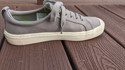 Zapatillas bajas Cariuma para mujer 7 para hombre 5,5 gris lona Oca - Imagen 6 de 15