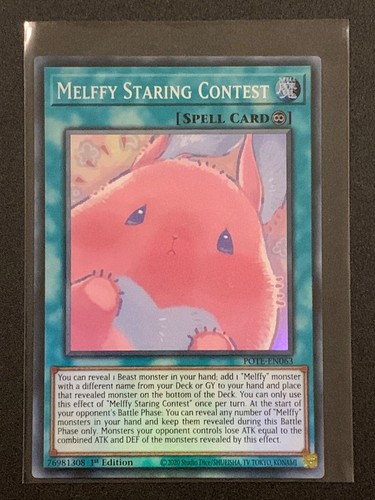 Melffy Staring Contest | POTE-EN063 | Súper Raro | 1ª Edición | YuGiOh TCG - Imagen 1 de 3