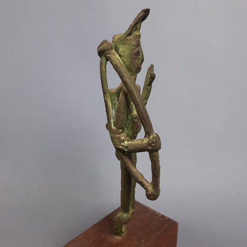 Statua Nuragica Arciere Ferro Battuto Scultura Sardegna La Fucina XX Sec. - Foto 10 di 13