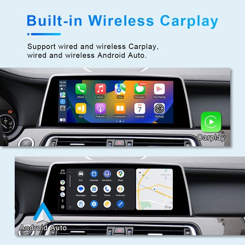 Pantalla de 10,25 pulgadas inalámbrica Carplay Linux para BMW Serie 7 F01 F02 2009-2012 CIC - Imagen 3 de 12