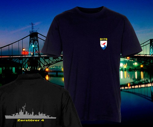 Marine#3 D 178, Zerstörer 4, D178, D-178, Fletcher,Shirt,Polo,Hoody bis 6XL - Picture 3 of 21