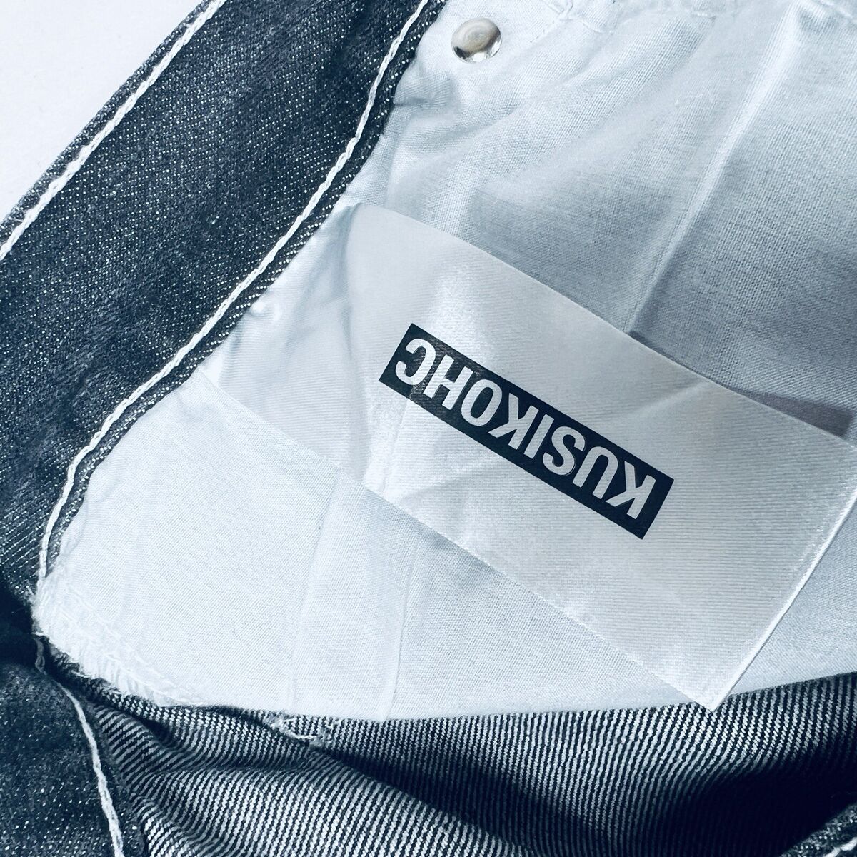 Kusikohc x SSENSE Black & White Flower Denim Jeans Medium Kusikohc x SSENSE Black & White Flower Denim Jeans Medium