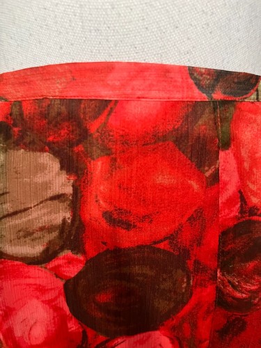 Falda Lane Bryant Talla Grande 18 20 Coral Oliva Floral Transparente Rodilla Línea A Fluido - Imagen 3 de 10