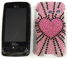 LG Rumor Touch VM510 - Black ( Virgin Mobile ) Cellular Keyboard Phone