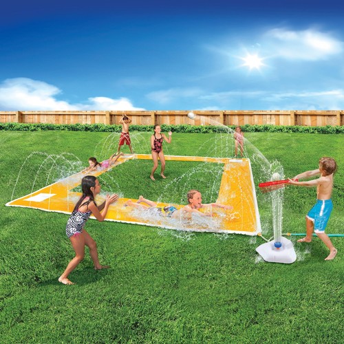 Home Run Splash Baseball Slide Kids 14 feet x14 feet Backyard Summer Fun,Ages 5+ - Picture 3 of 7