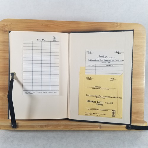Meditations for Communion Services - 1968 Hardcover by William Latane Lumpkin - Imagen 11 de 11