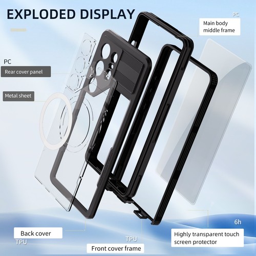 Funda impermeable de cuerpo completo a prueba de golpes para Samsung S25 / Plus / Ultra 360 - Imagen 16 de 21