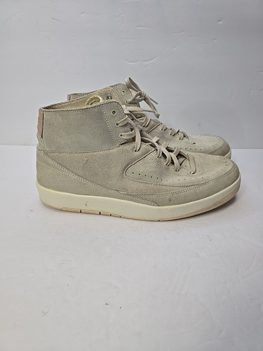 Nike Air Jordan 2 Retro Shoes Mens 9 Tan Suede Deconstructed Sail Sneakers - Picture 5 of 17