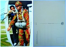 Cartolina PARACADUTISTI - SMIPAR - ADDESTRAMENTO "..ALLA PORTA!" - Anni '70/'80 