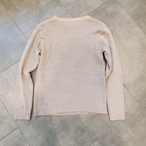 Vintage Kmart 70s Sweater M Panda Bamboo "Satisfaction Always" Acrylic Medium - Picture 7 of 8