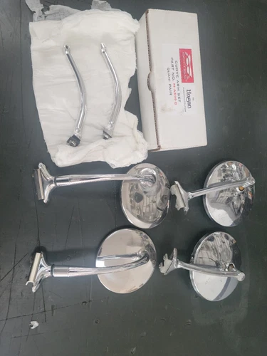 chrome car door mirrors
